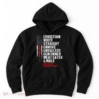 Christian White Straight Unwoke Unvaxxed Gun Owner Hoodie thumb 0