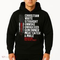 Christian White Straight Unwoke Unvaxxed Gun Owner Hoodie thumb 2