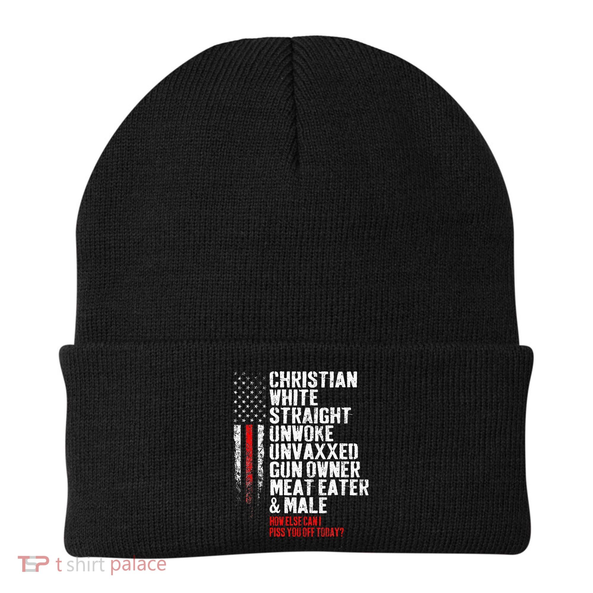 Christian White Straight Unwoke Unvaxxed Gun Owner Beanie
