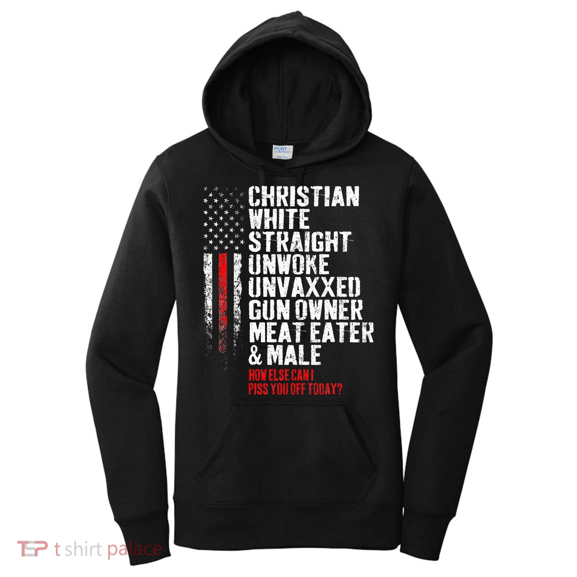 Christian White Straight Unwoke Unvaxxed Gun Owner Women's Hoodie