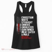 Christian White Straight Unwoke Unvaxxed Gun Owner Women's Tank Top thumb 0