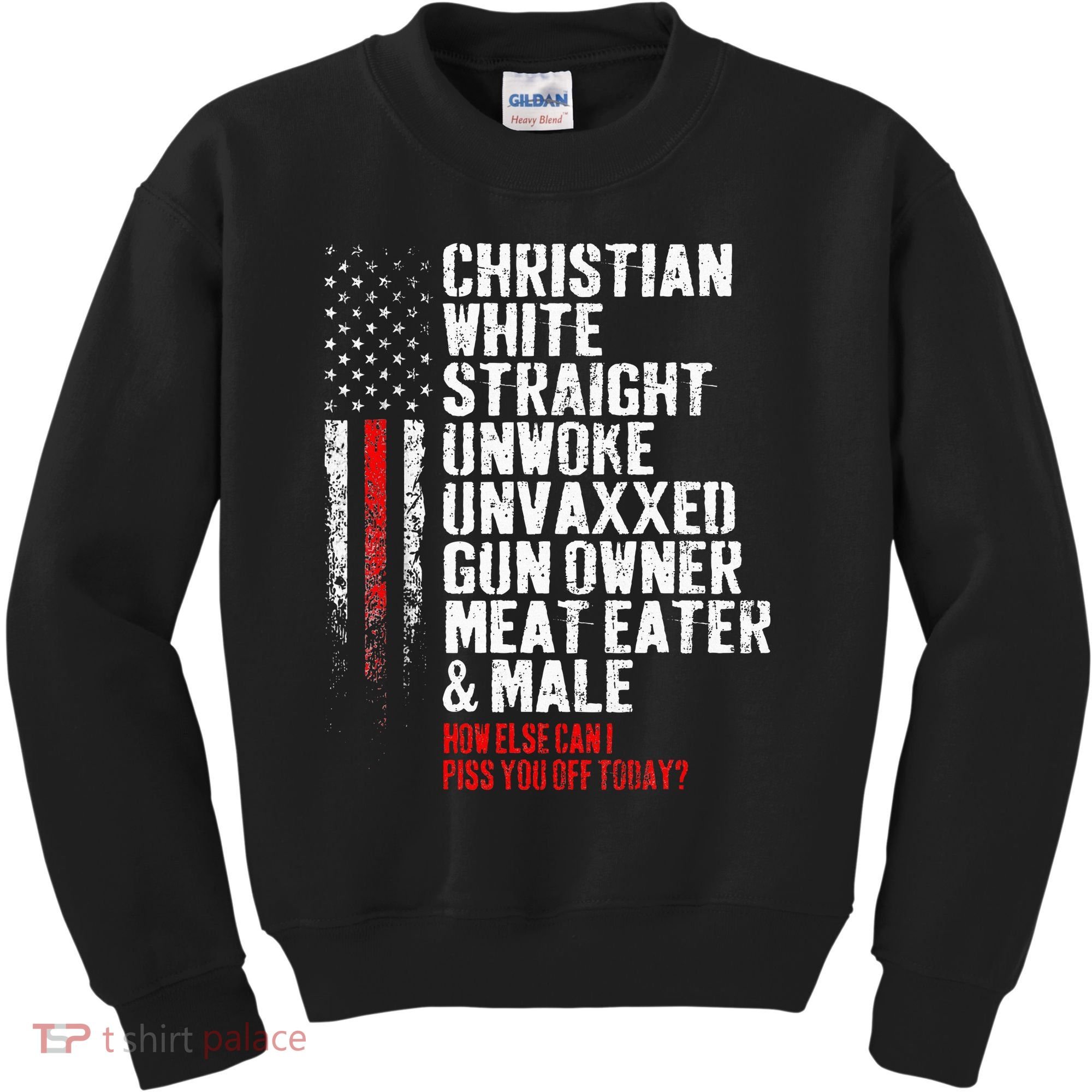 Christian White Straight Unwoke Unvaxxed Gun Owner Kids Sweatshirt