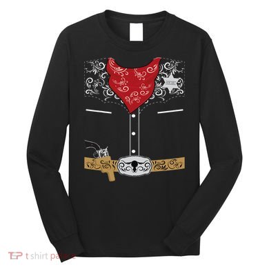 Cute Western Sheriff Costume For Kids Easy Halloween Long Sleeve Shirt