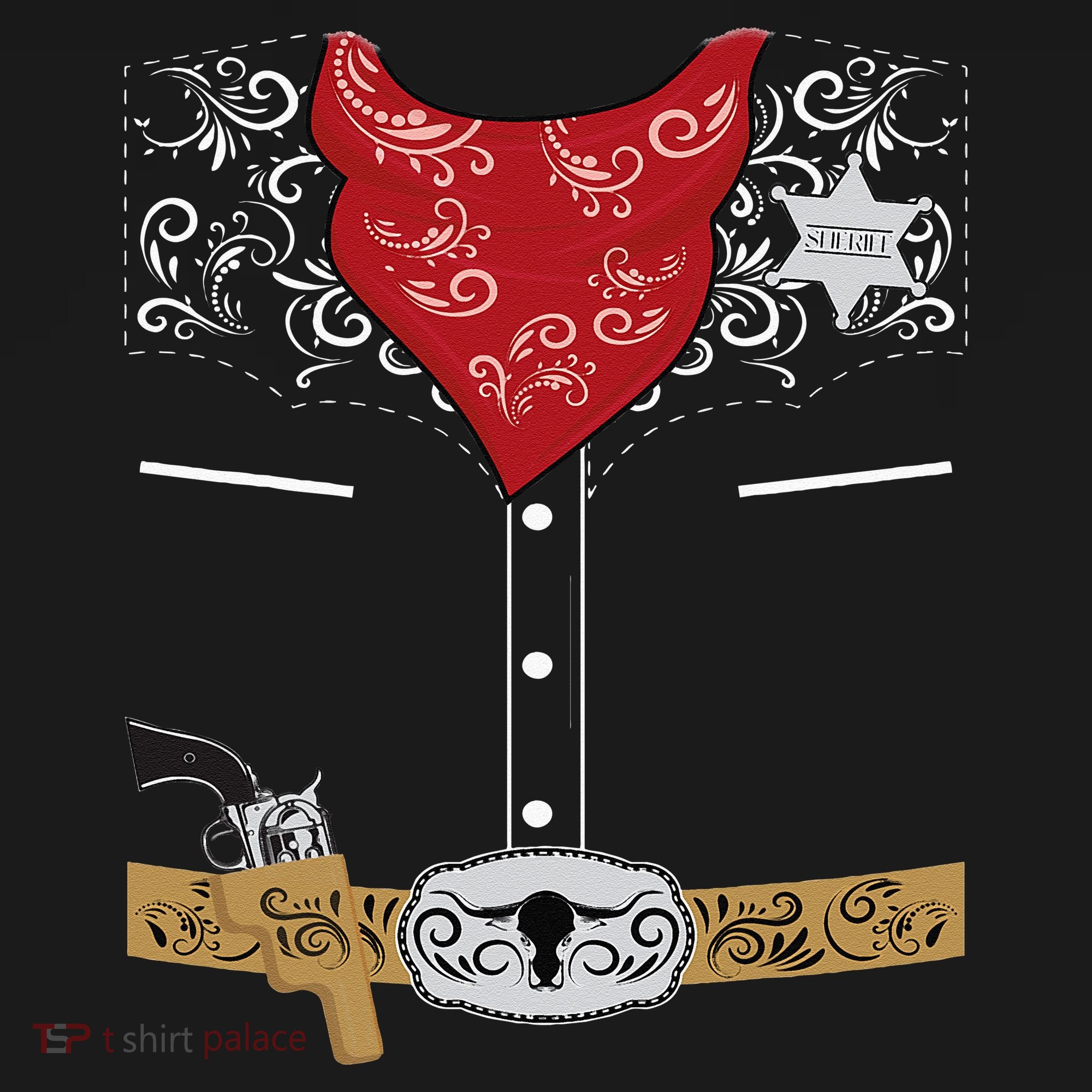 Cute Western Sheriff Costume For Kids Easy Halloween Sweatshirt