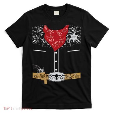 Cute Western Sheriff Costume For Kids Easy Halloween T-Shirt