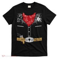 Cute Western Sheriff Costume For Kids Easy Halloween T-Shirt thumb 0