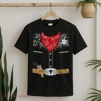 Cute Western Sheriff Costume For Kids Easy Halloween T-Shirt thumb 2