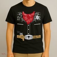 Cute Western Sheriff Costume For Kids Easy Halloween T-Shirt thumb 3