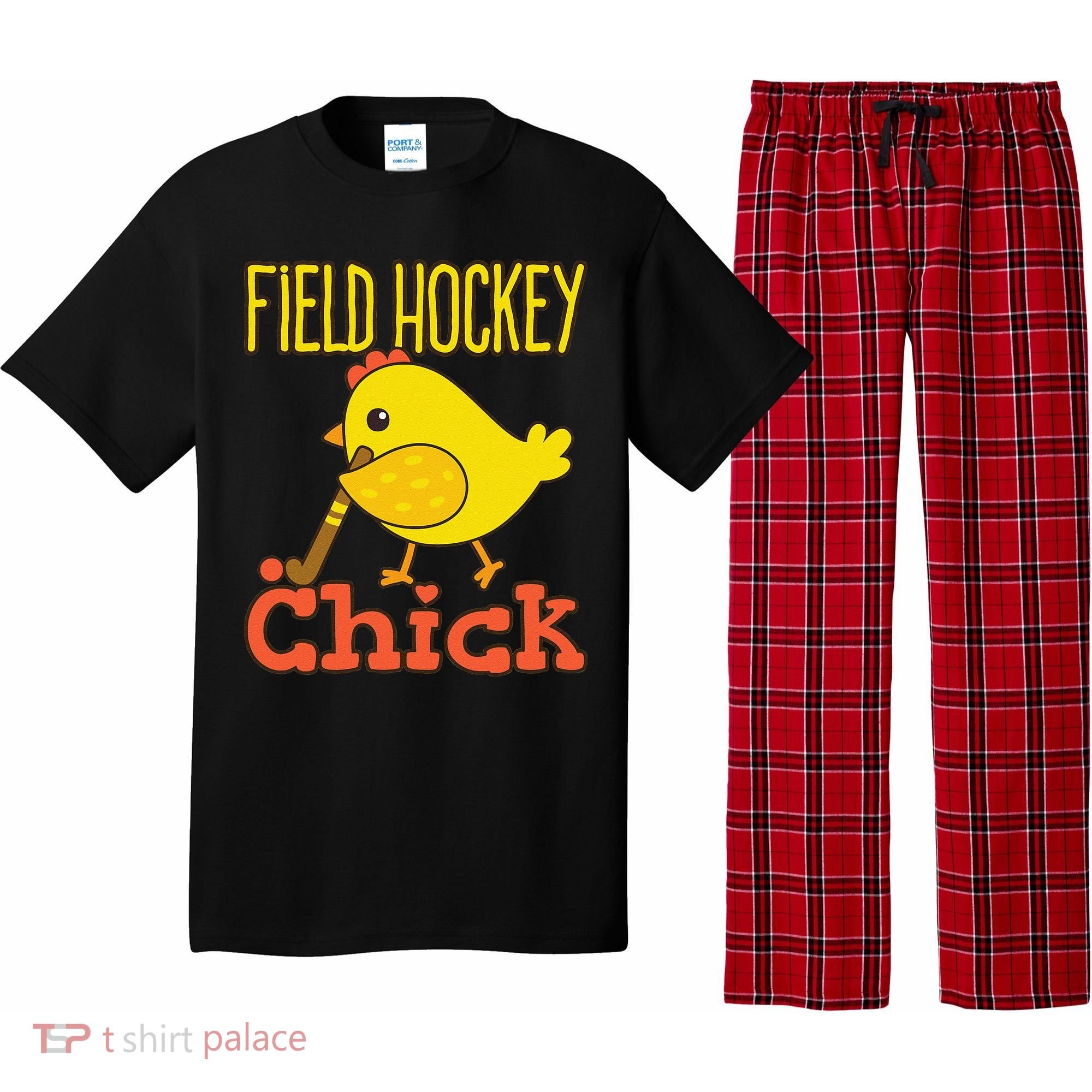 Chicks With Sticks Field Hockey Player Hockey Fan Pajama Set