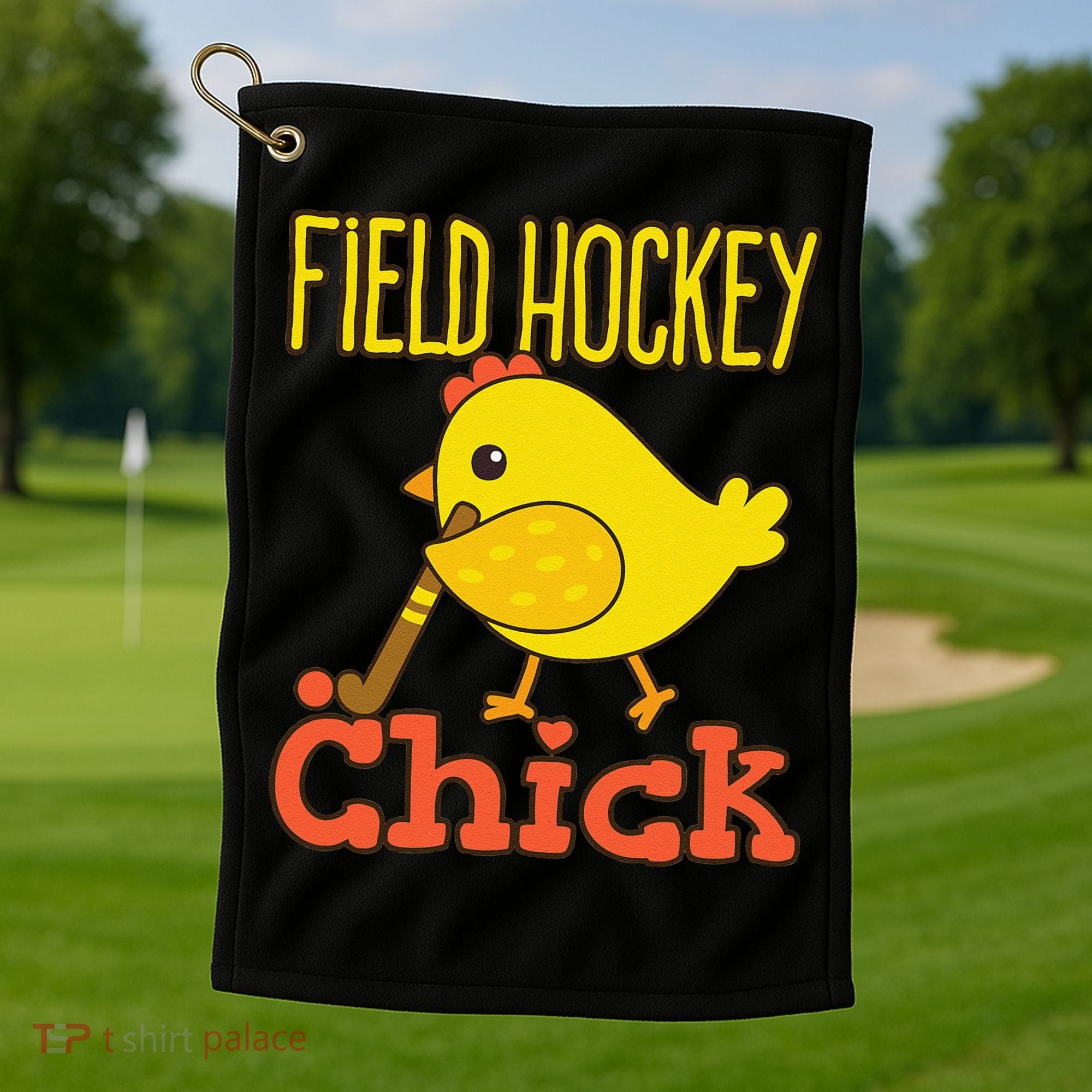 Chicks With Sticks Field Hockey Player Hockey Fan Golf Towel