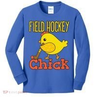 Chicks With Sticks Field Hockey Player Hockey Fan Kids Long Sleeve Shirt thumb 0