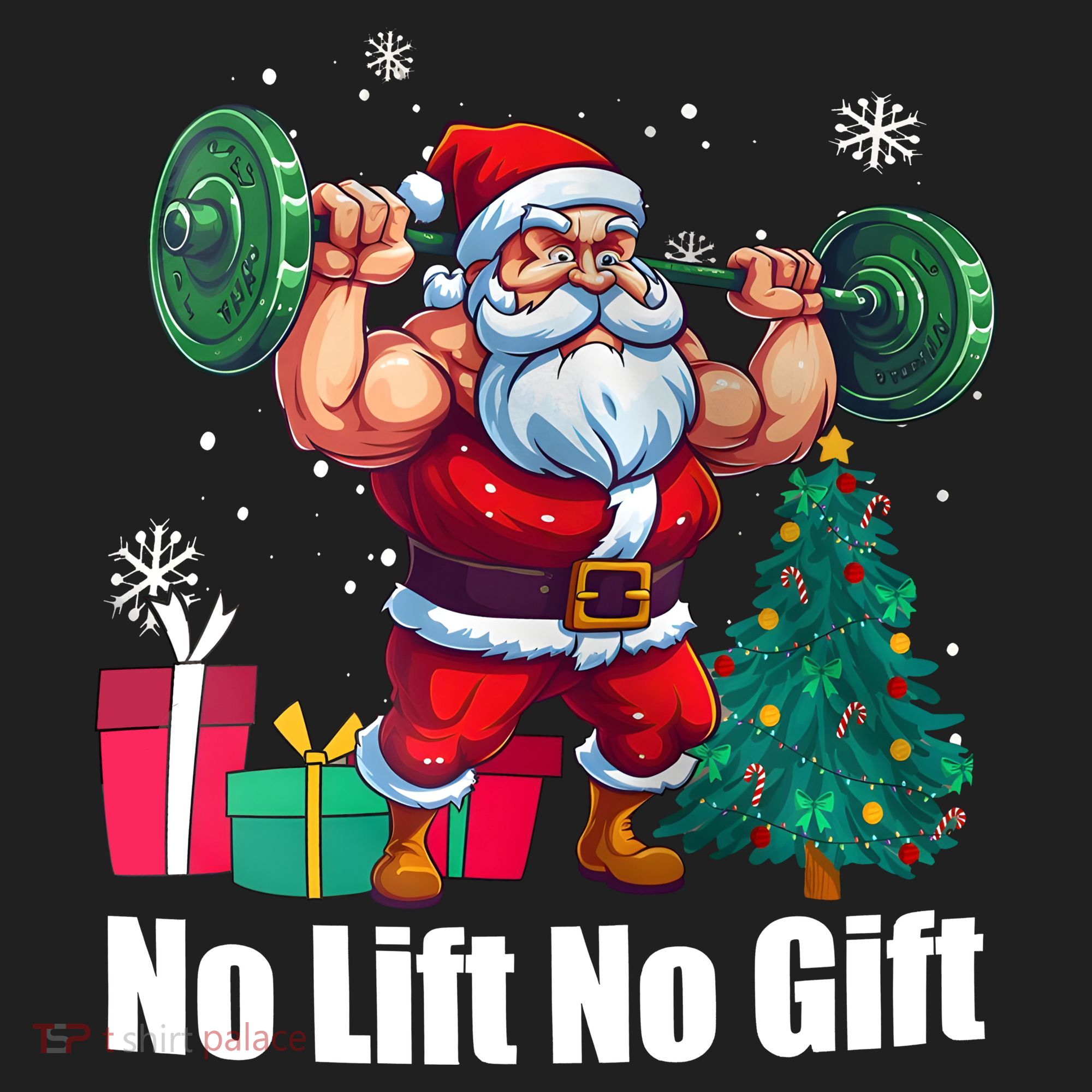 Christmas Workout Santa Claus No Lift No Gift Women's Sweatshirt