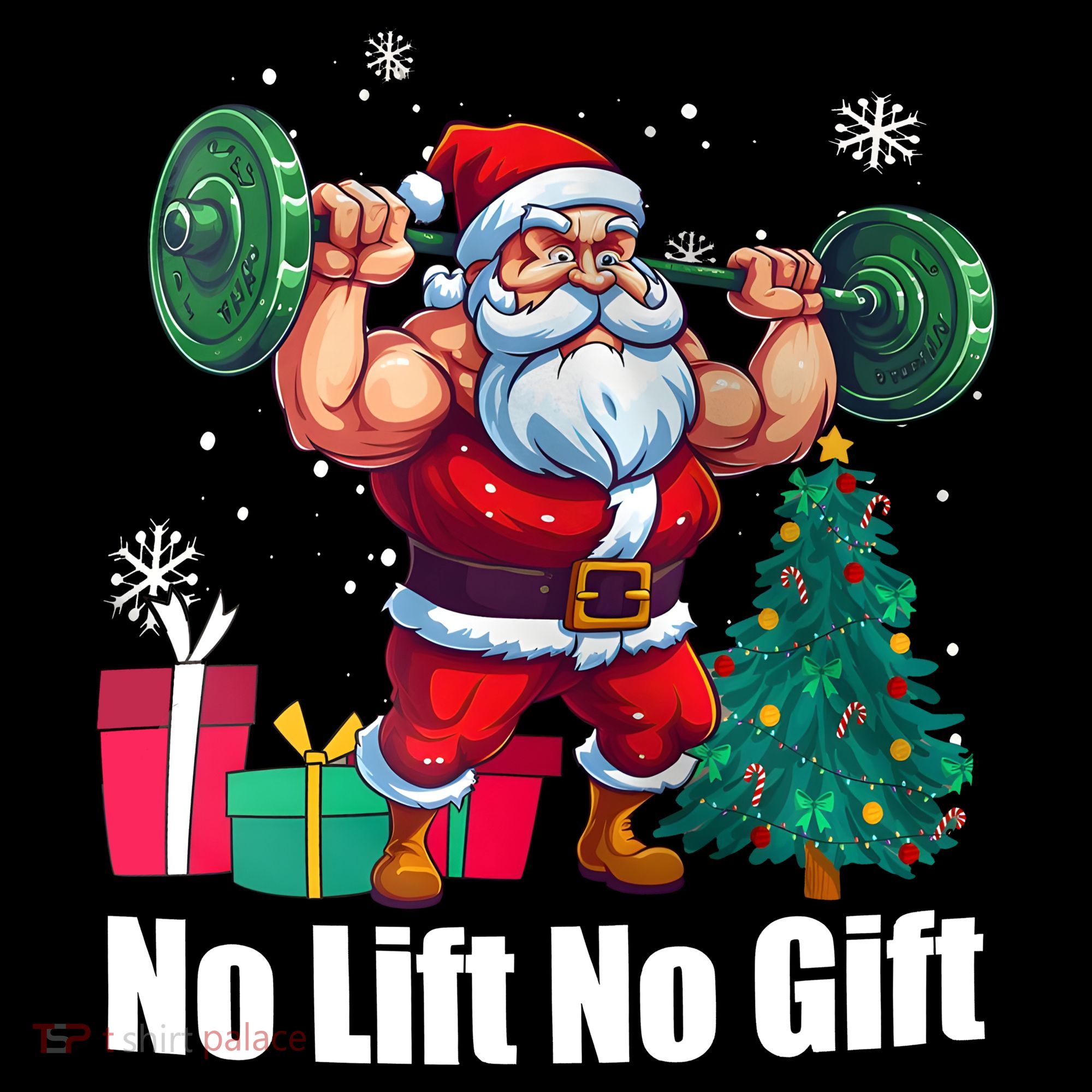Christmas Workout Santa Claus No Lift No Gift Coffee Mug