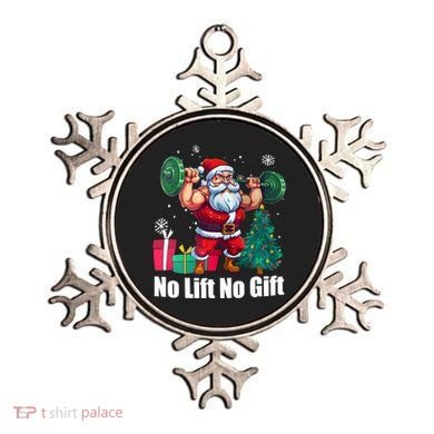 Christmas Workout Santa Claus No Lift No Gift Ornament