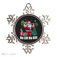 Christmas Workout Santa Claus No Lift No Gift Ornament thumb 0