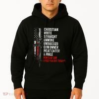 Christian White Straight Unwoke Unvaxxed Gun Owner Hoodie thumb 2