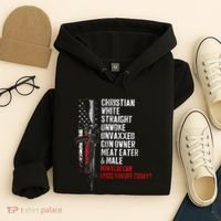 Christian White Straight Unwoke Unvaxxed Gun Owner Hoodie thumb 4