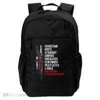 Christian White Straight Unwoke Unvaxxed Gun Owner Backpack thumb 0