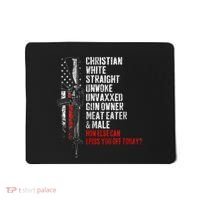 Christian White Straight Unwoke Unvaxxed Gun Owner Mousepad thumb 0