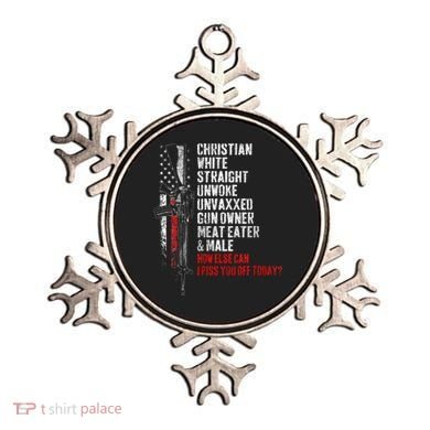 Christian White Straight Unwoke Unvaxxed Gun Owner Ornament