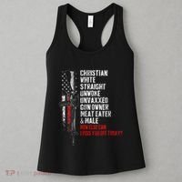 Christian White Straight Unwoke Unvaxxed Gun Owner Women's Tank Top thumb 3