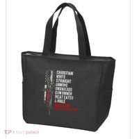 Christian White Straight Unwoke Unvaxxed Gun Owner Tote Bag thumb 3