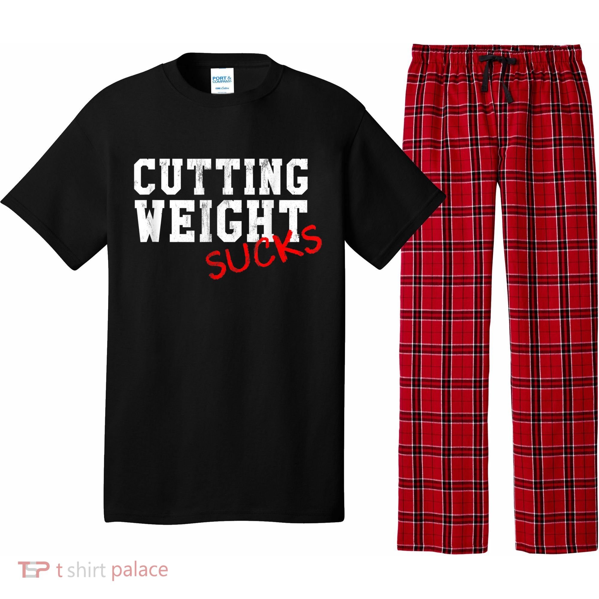 Cutting Weight Sucks Wrestling High School College Pajama Set