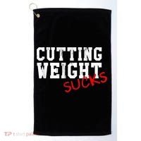 Cutting Weight Sucks Wrestling High School College Golf Towel thumb 0