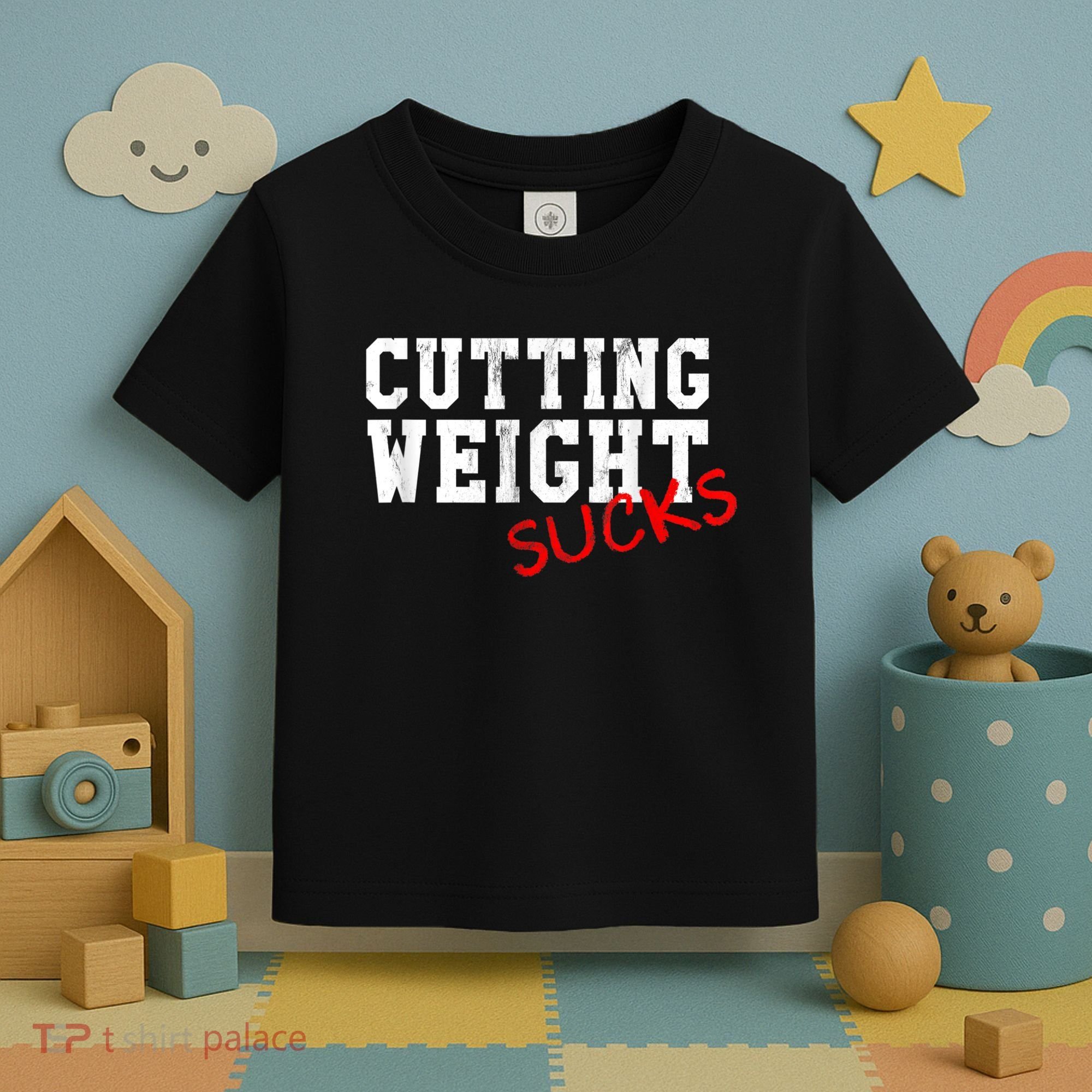 Cutting Weight Sucks Wrestling High School College Toddler T-Shirt