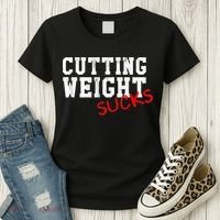 Cutting Weight Sucks Wrestling High School College Women's T-Shirt thumb 3