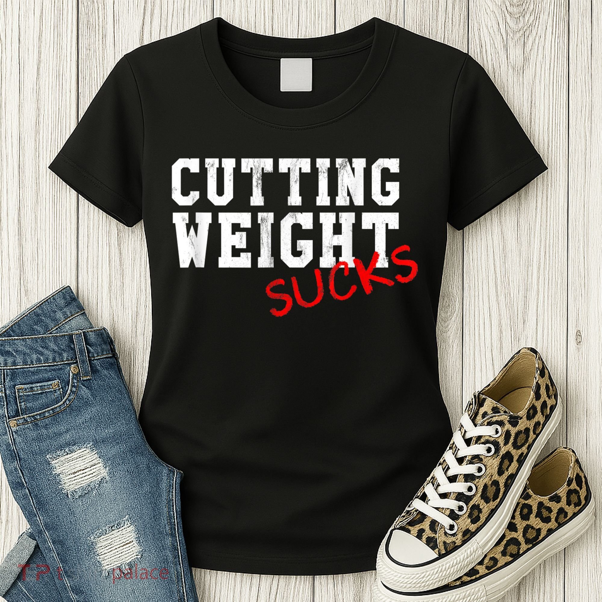 Cutting Weight Sucks Wrestling High School College Women's T-Shirt