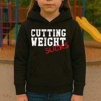 Cutting Weight Sucks Wrestling High School College Kids Hoodie thumb 3