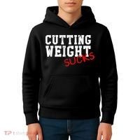Cutting Weight Sucks Wrestling High School College Kids Hoodie thumb 4