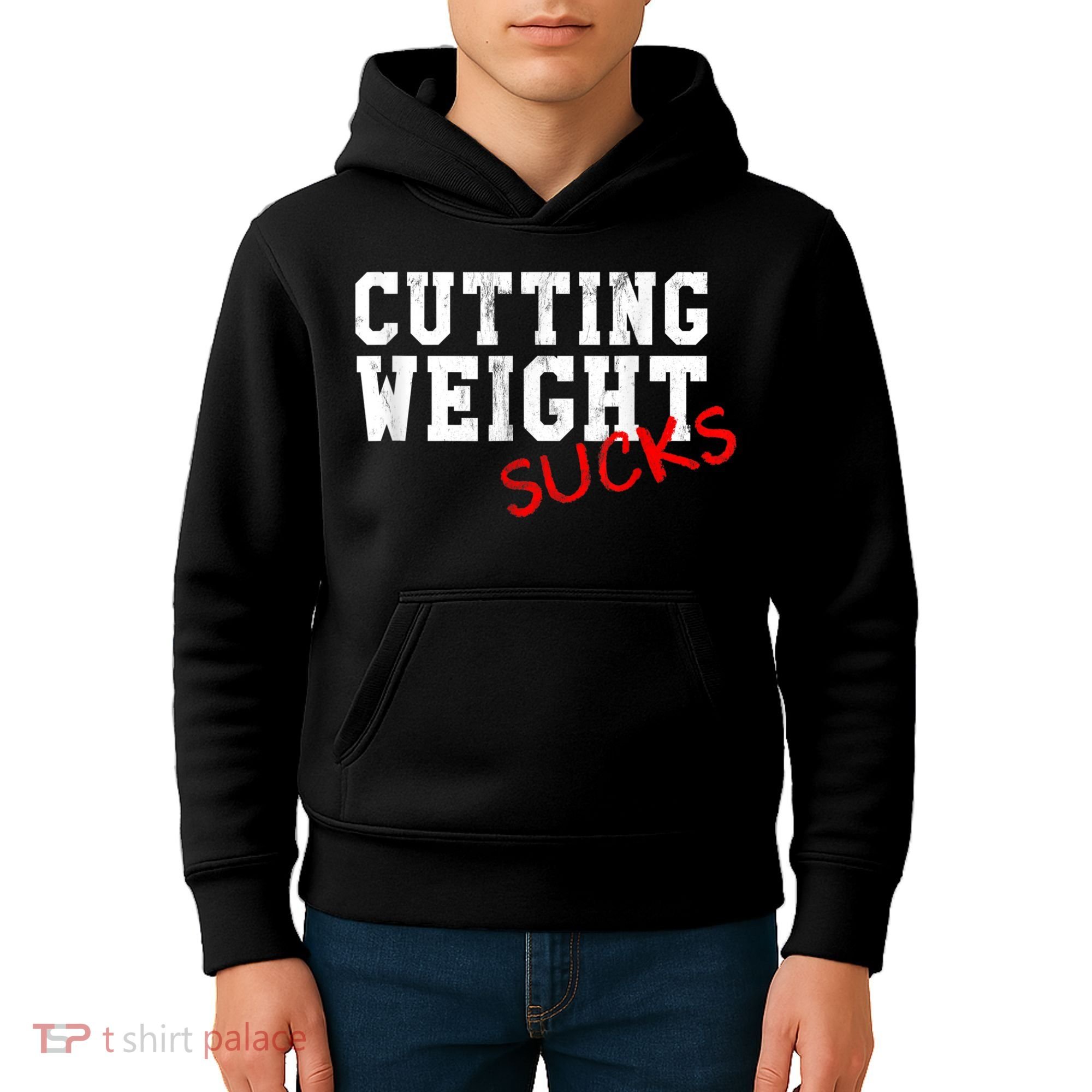 Cutting Weight Sucks Wrestling High School College Kids Hoodie
