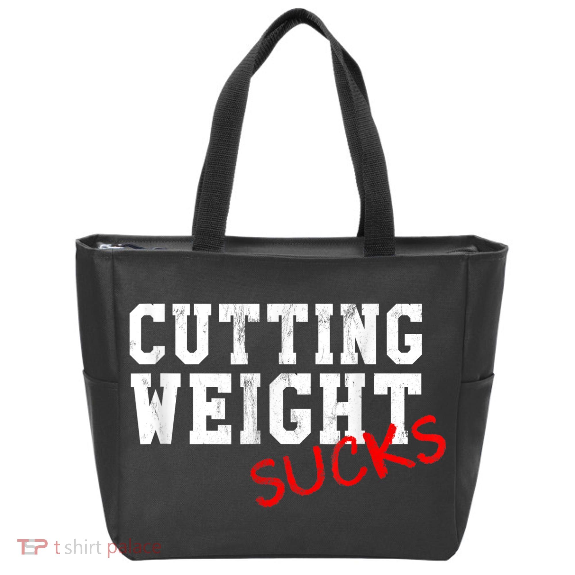 Cutting Weight Sucks Wrestling High School College Tote Bag