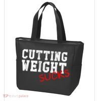 Cutting Weight Sucks Wrestling High School College Tote Bag thumb 3