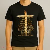 Christian White Straight Unwoke Unvaxxed Gun Owner How Else Can I Piss You Off T T-Shirt thumb 3
