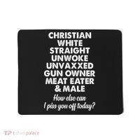 Christian White Straight Unwoke Unvaxxed Gun Owner Mousepad thumb 0