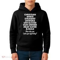 Christian White Straight Unwoke Unvaxxed Gun Owner Kids Hoodie thumb 4