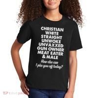 Christian White Straight Unwoke Unvaxxed Gun Owner Kids T-Shirt thumb 2