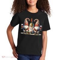 Christmas Wine Santa Gnomes For Xmas Holiday Cheer Kids T-Shirt thumb 2
