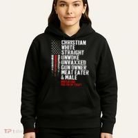 Christian White Straight Unwoke Unvaxxed Gun Owner Hoodie thumb 5