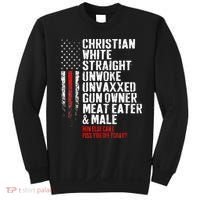 Christian White Straight Unwoke Unvaxxed Gun Owner Sweatshirt thumb 0