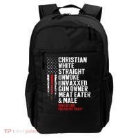 Christian White Straight Unwoke Unvaxxed Gun Owner Backpack thumb 0
