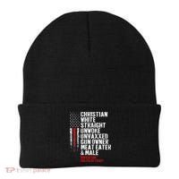 Christian White Straight Unwoke Unvaxxed Gun Owner Beanie thumb 0