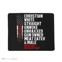 Christian White Straight Unwoke Unvaxxed Gun Owner Mousepad thumb 0