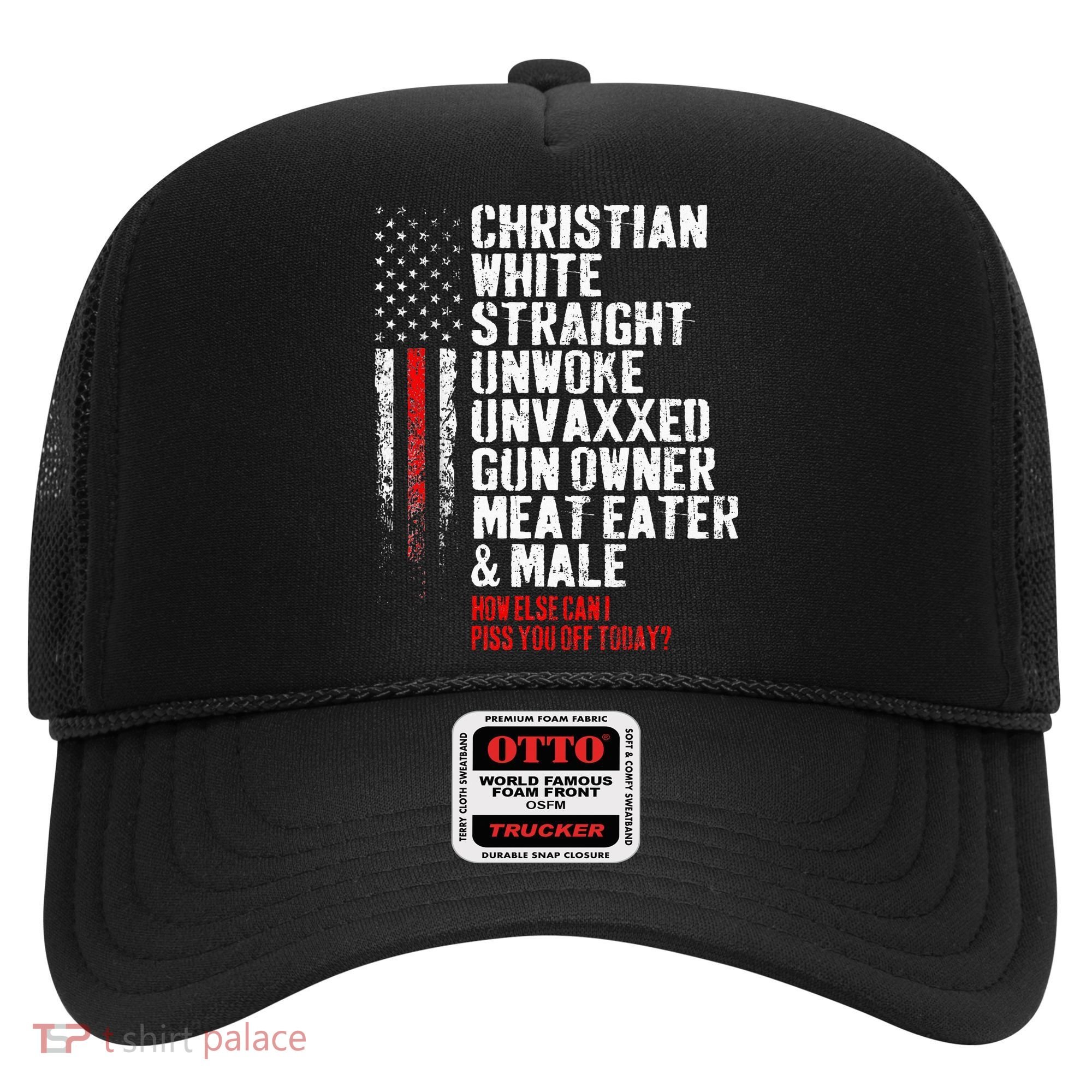 Christian White Straight Unwoke Unvaxxed Gun Owner Hat