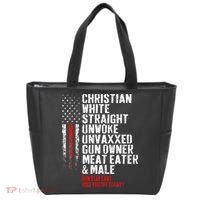 Christian White Straight Unwoke Unvaxxed Gun Owner Tote Bag thumb 0