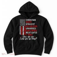 Christian White Straight Republican Unvaxxed Gun Owner Gift Hoodie thumb 0