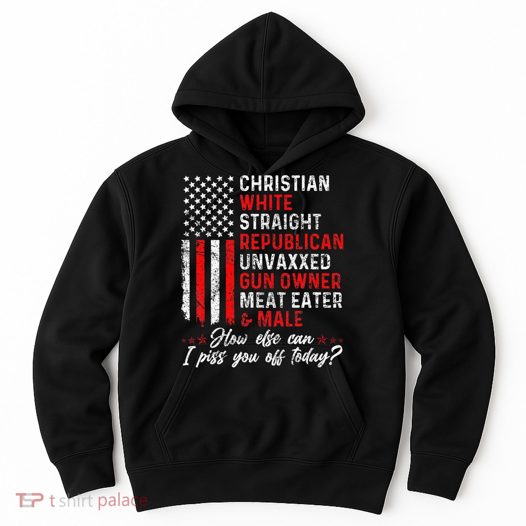 Christian White Straight Republican Unvaxxed Gun Owner Gift Hoodie